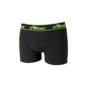 Upower Boxer Calzoncillos Boxer de Algodon Suave - Talla S - Elastico Resistente, Ajuste Duradero, Material Transpirable y Resistente al Lavado, Paquete de Tres - Color Negro Carbon