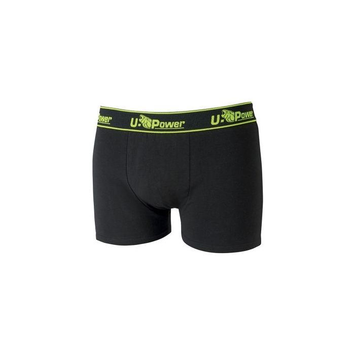 Upower Boxer Calzoncillos Boxer de Algodon Suave - Talla S - Elastico Resistente, Ajuste Duradero, Material Transpirable y Resistente al Lavado, Paquete de Tres - Color Negro Carbon