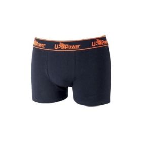 Upower Boxer Calzoncillos Boxer de Algodon Suave - Talla M - Elastico Resistente, Ajuste Duradero, Material Transpirable y Resistente al Lavado, Paquete de Tres. - Color Azul Marino