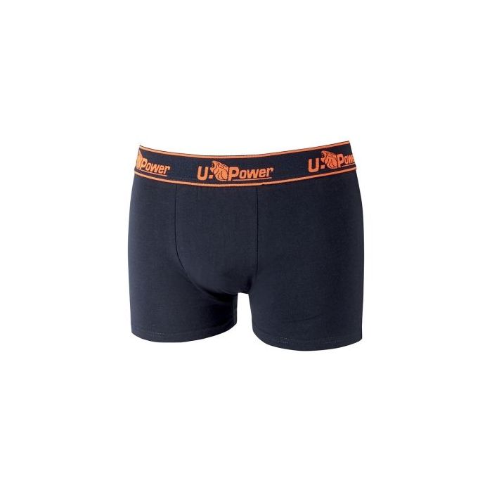 Upower Boxer Calzoncillos Boxer de Algodon Suave - Talla XL - Elastico Resistente, Ajuste Duradero, Material Transpirable y Resistente al Lavado, Paquete de Tres. - Color Azul Marino