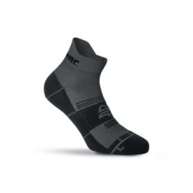 Upower Balmy Calcetines de Trabajo Cortos - Talla S - Maxima Transpirabilidad, Ventilacion Superior, Costuras Planas Antirrozaduras, Talon y Puntera Reforzados, Alta Durabilidad - Color Gris Oscuro