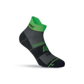 Upower Balmy Calcetines de Trabajo Cortos - Talla L - Comodidad y Resistencia, Transpirabilidad Superior, Costuras Planas Antirrozaduras, Talon y Puntera Reforzados - Color Verde Fluorescente