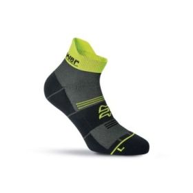 Upower Balmy Calcetines de Trabajo Cortos - Talla M - Maxima Transpirabilidad, Costuras Planas Antirrozaduras, Refuerzos en Talon y Puntera, Alta Resistencia - Color Amarillo Fluorescente