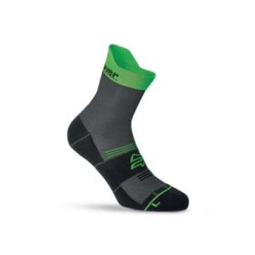 Upower Chipper Calcetines de Trabajo - Talla M - Comodidad y Frescura, Tejido Coolmax, Confeccion Ergonomica, Costuras Planas, Bandas de Soporte, Refuerzos Antidesgaste - Color Verde Fluorescente