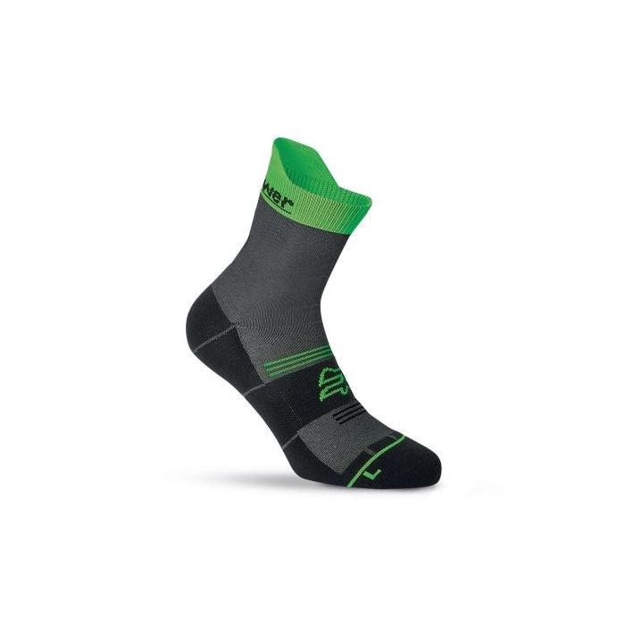 Upower Chipper Calcetines de Trabajo - Talla S - Comodidad y Frescura, Tejido Coolmax, Confeccion Ergonomica, Costuras Planas, Refuerzos Antidesgaste, Larga Vida Util - Color Verde Fluorescente