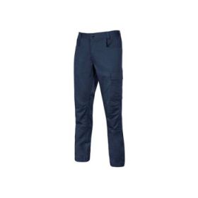 Upower Bravo Top Pantalon Confortable y Funcional - Talla XL - Bolsillos Multiples, Cierre de Velcro, Martillo en Cintura, Triple Costura, Ajuste Slim-Fit, Proteccion DPI1 - Color Azul Oscuro Westlake
