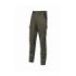 Upower Guapo Pantalones de Trabajo de Algodon Elastico - Talla 4XL - Bolsillos Multifuncionales, Cierre Resistente, Proteccion Lumbar, Rodillas Preformadas, Triple Costura, DPI1 - Color Verde Oscuro