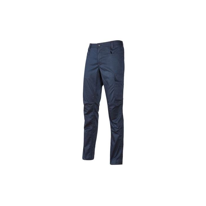 Upower Bravo Top Winter Pantalones de Trabajo Invernales - Talla 3XL - Algodon Elastizado, Triple Costura, Multibolsillos, Cintura Elastizada, Slim-Fit, Proteccion DPI1 - Color Azul Oscuro Westlake
