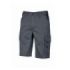 Upower Bonito Pantalones Cortos de Trabajo de Algodon Elastizado - Talla M - Frescos y Comodos, Bolsillos Multifuncionales, Cinturilla Elastica, Cierre Resistente, Proteccion DPI1 - Color Gris Oscuro