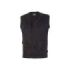 Upower Chica Chaleco Multibolsillos de Algodon Elastico - Talla XL - Ligero, Cierre Cremallera Frontal, Espacio para Personalizacion, Bolsillos con Solapa y Velcro - Color Negro Carbon