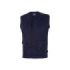 Upower Chica Chaleco Multibolsillos de Algodon Elastico - Talla 3XL - Cierre Cremallera, Bolsillos Amplios con Velcro, Espacio para Personalizacion, Gancho Porta Credenciales - Color Azul Oscuro Westlake