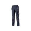 Upower Race Pantalon de Alta Calidad - Talla 62 - Multiples Bolsillos Desmontables, Refuerzos en Cordura, Paneles Elasticos, Proteccion DPI1, Detalles Reflectantes, Ajuste Ergonomico - Color Azul Marino