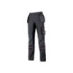 Upower Race Pantalon - Talla 44 - Multiples Bolsillos Desmontables, Refuerzos en Cordura, Detalles Reflectantes, Proteccion DPI1, Costuras Triples, Ajuste Ergonomico - Color Gris Meteorito