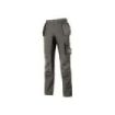 Upower Race Pantalon de Alta Calidad - Talla 58 - Multiples Bolsillos Desmontables, Paneles Elasticos, Resistente al Desgaste, Elementos Reflectantes, Proteccion DPI1 - Color Gris Piedra
