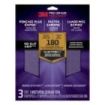 3M Pro Grade Precision Pack de 3 Hojas de Lijado - Grano 180 Fino - 22.8x27.9cm - Rendimiento Superior - Reduccion de Fatiga - Color Lavanda