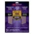 3M Pro Grade Precision Pack de 3 Hojas de Lijado - Grano 400 Extrafino - 22.8x27.9cm - Rendimiento Superior - Reduccion de Fatiga - Color Morado