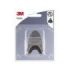 3M Gancho Adhesivo Metalico - Ovalado - Soporta hasta 1.3kg - Color Gris/Titanio