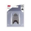 3M Gancho Adhesivo Metalico - Ovalado - Soporta hasta 1.3kg - Color Gris/Titanio