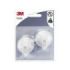 3M Pack de 2 Ganchos con Ventosa - Cierre de Palanca - Soporta hasta 1kg - Color Blanco