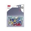 3M Pack de 10 Lazos con Pinza para Colgar - Clip Multiusos - Colores Surtidos