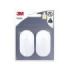 3M Pack de 2 Ganchos Adhesivos para Notas - Soporta hasta 1kg - Color Blanco
