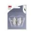 3M Gancho Doble para Atornillar de Metal - Color Gris Metalizado