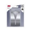 3M Gancho Adhesivo Metalico - Soporta hasta 3kg - Color Gris/Titanio