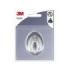 3M Gancho Adhesivo Ovalado - Formato L - Soporta hasta 1.2kg - Color Gris Metalizado