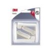 3M Pack de 4 Ganchos para Mantel - Cierre Tipo Pinza - Color Blanco