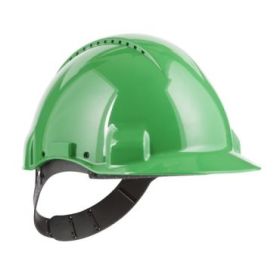 3M Casco de Proteccion - con Ventilacion - Sensor Uvicator - Pin de Ajuste - Color Verde