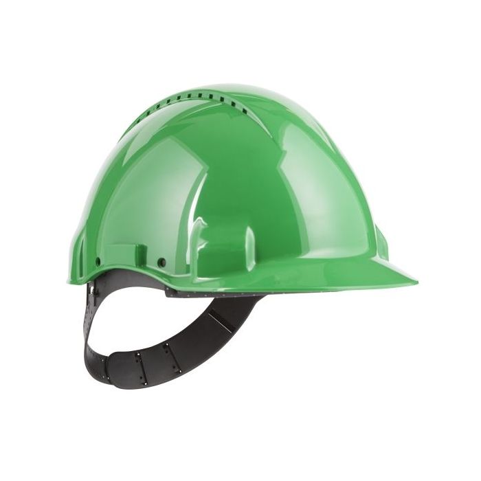 3M Casco de Proteccion - con Ventilacion - Sensor Uvicator - Pin de Ajuste - Color Verde