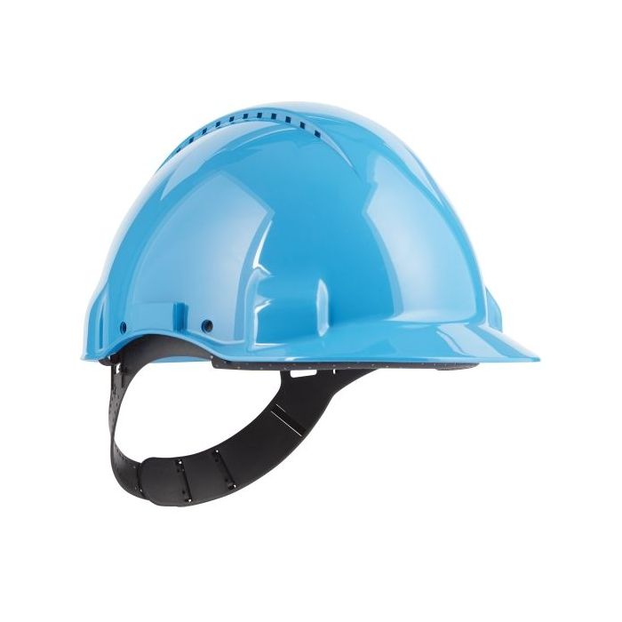 3M Casco de Proteccion - con Ventilacion - Sensor Uvicator - Pin de Ajuste - Color Azul