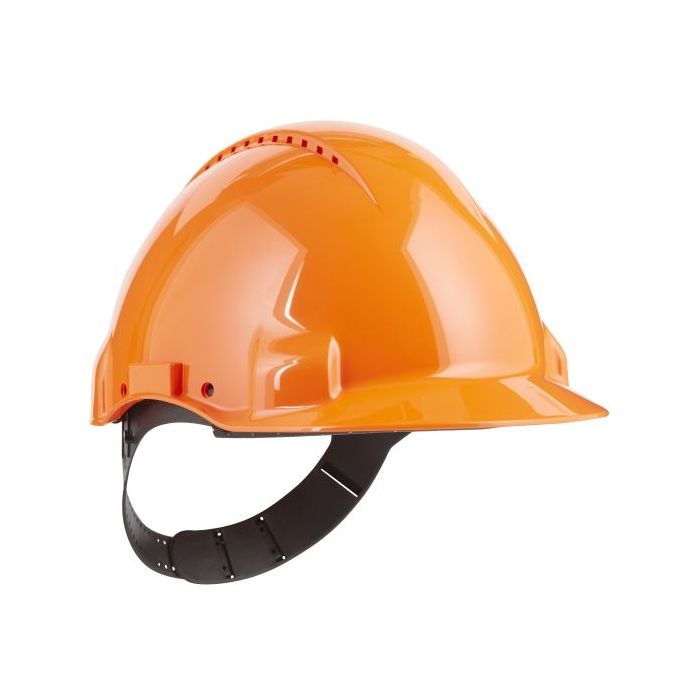 3M Casco de Proteccion - con Ventilacion - Sensor Uvicator - Pin de Ajuste - Color Naranja