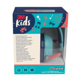 3M Orejeras Auditivas Infantiles - SNR 30dB - Diadema Flexible - Ajustable - Color Turquesa
