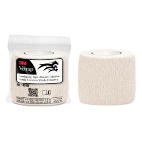 3M Vetrap Venda Cohesiva - 5cm x 4.5m - Flexible - Transpirable - Autoadhesiva - Color Blanco