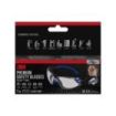 3M Solus Gafas de Seguridad - Junta de Espuma Acoplable - Revestimiento Antivaho - Lente Transparente - Antirrayaduras - Proteccion UV - Color Negro/Azul