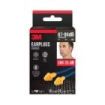 3M Tapones para Oidos con Cordon - Forma de Tres Anillos - Reutilizables - Lavables - SNR 26dB - Color Naranja