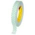 3M Cinta Adhesiva de Doble Cara 25mmx50m - Cinta de 260µm - Soporte de PVC de 38µm - Con Adhesivo 375 - Color Blanco