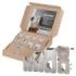 3M Claw Pack de 9 Ganchos de Metal para Paredes de Yeso - Soporta hasta 30kg - Color Gris/Titanio