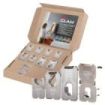 3M Claw Pack de 9 Ganchos de Metal para Paredes de Yeso - Soporta hasta 30kg - Color Gris/Titanio
