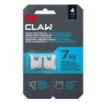 3M Claw Pack de 4 Ganchos de Metal para Paredes de Yeso - Soporta hasta 7kg - Color Gris/Titanio