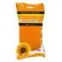 Actibel Spa Esponja Corporal de Doble Accion - 1 Lado Suave - 1 Lado Exfoliante - Ergonomica - Color Naranja
