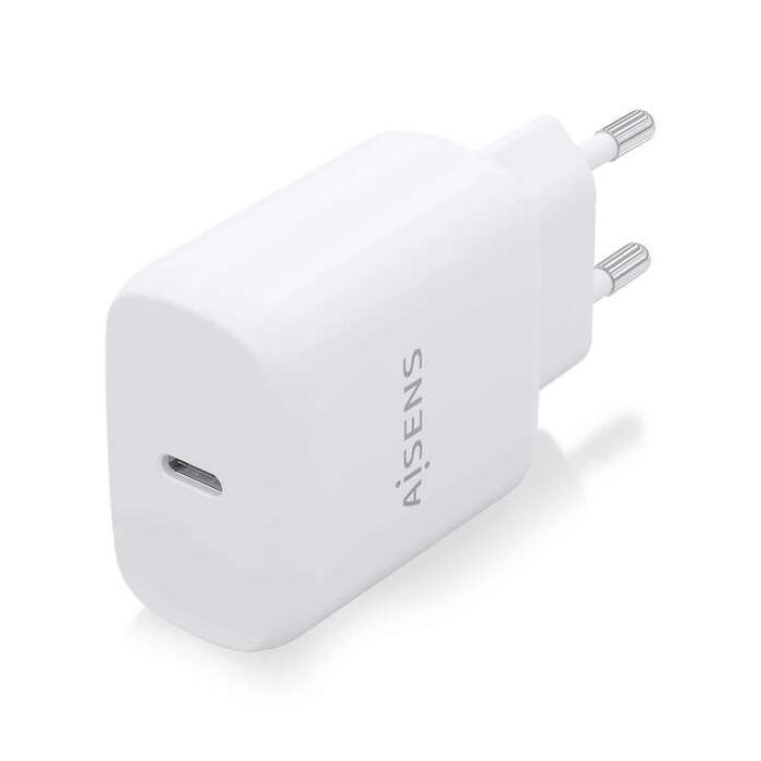 Aisens Cargador USB-C PD3.0 1 Puerto 1xUSB-C 25W - Color Blanco