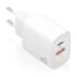 Aisens Cargador GaN 30W - USB-C PD3.0 - Tecnologia AI para Detectar Protocolo y Velocidad de Carga - Color Blanco