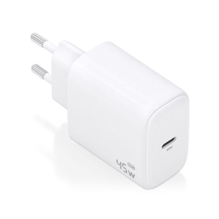 Aisens Cargador GAN 45W - USB-C PD3.0 QC4.0 - Color Blanco