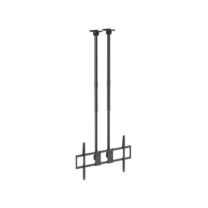 Aisens Soporte de Techo Pro - Inclinable, Extensible y Nivelable - De 60" a 120" - Peso Maximo 120Kg - VESA Maximo 1000x600 - Color Negro