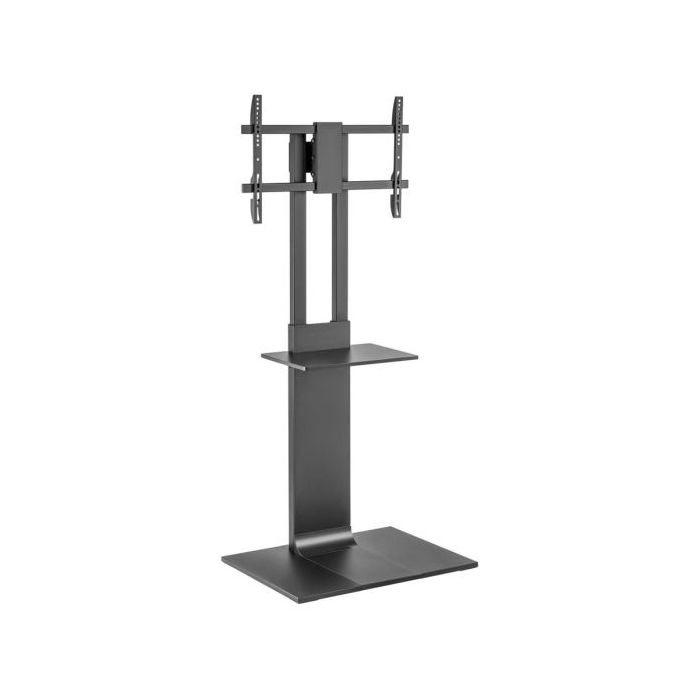 Aisens Soporte de Suelo para TV 37”-86” - Acero Alta Resistencia - Bandeja - Vesa Maximo 600x400mm - Carga Maxima 50Kg - Color Negro