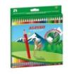 Alpino Pack con 24 Lapices de Colores Hexagonales Borrables - Mina de 3mm - Goma de Borrar del mismo Color - Resistente a la Rotura - Colores Surtidos