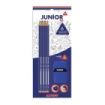 Alpino Junior Tri Blister de 6 Lapices de Grafito HB Triangulares + Sacapunta con Goma de Borrar - Espacio para el Nombre