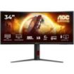 AOC G4 Monitor 34" Curvo 1500R Fast VA WQHD 180Hz HDR10 - Respuesta 1ms - HDMI, DisplayPort, Audio - Montaje VESA 100x100 - Color Negro